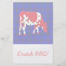Friesian cow, Friese koe Full Color Flyer