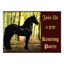 Friesian Forest Keuring Party Personalized Announcements