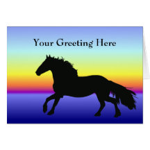 Friesian Greeting Card