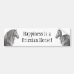 Friesian Horse Bumper Sticker