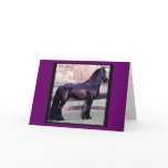 Friesian Horse Card