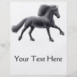 Friesian Horse Full Gallop Flyer