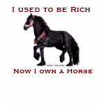 Friesian Horse Humour shirts