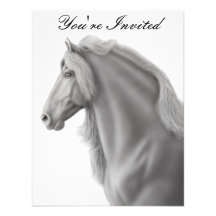 Friesian Horse Invitation