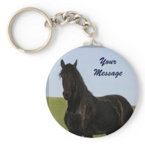 Friesian Horse Keychain 5