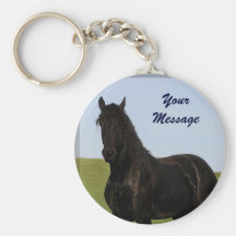 Friesian Horse Keychain 5
