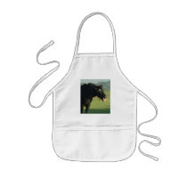 Friesian Horse Yawning Apron