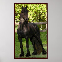 Friesian Painting Print