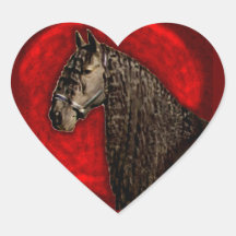 Friesian Portrait Stickers
