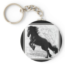 Friesian Power Keychain