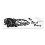 Friesian, The black beauty Bumper Stickers