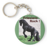 Friesians Rock Keychains