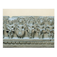 Frieze depicting nine divinities post card
