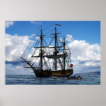frigate lying at anchor posters
