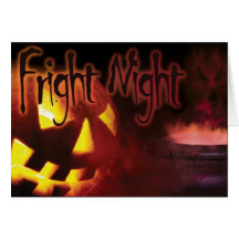Fright Night on Halloween Card