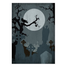 Fright Night Reminder Notecard Business Card Template
