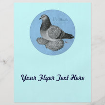 Frillback Blue Grizzle Personalized Flyer