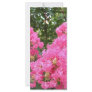 Frilly Pink Flowers Rack Card Design