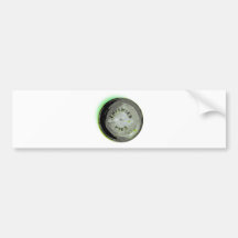 Frisbee Pie Tin Earth Colours Bumper Sticker