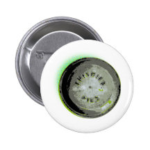 Frisbee Pie Tin Earth Colours Pinback Button