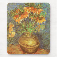 Fritillaries in a Copper Vase by Vincent van Gogh Mouse Pad
