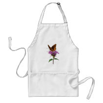 Fritillary on Lavender Bee Balm Apron