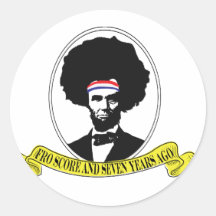 Fro Score Round Stickers