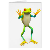 frog1 greeting card