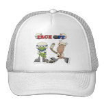 Frog and Moose Hockey Face Off tshirts and Gifts Mesh Hat