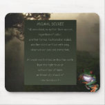Frog & Animal Rights Poem mousepads