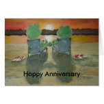 Frog Anniversary Card Hoppy Happy Anniversary