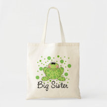 Frog Big Sister Tote Bag