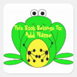 Frog Bookplate Sticker