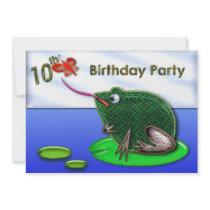 Frog & Bug in Pond 10th Birthday