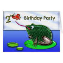 Frog & Bug in Pond 2nd Birthday