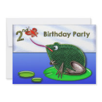 Frog & Bug in Pond 2nd Birthday