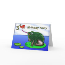 Frog & Bug in Pond 3rd Birthday