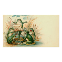 "Frog Chorus" Gift Tag Business Card Templates