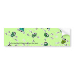 Frog Collage bumper stickers