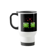Frog Couple with hearts. Mug