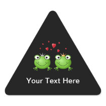 Frog Couple with hearts. Sticker