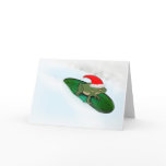 Frog Dashing Through the Snow on a Lily Pad cards