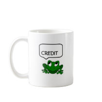 Frog Debit or Credit Mug
