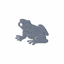 Frog embroidered design