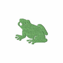 Frog embroidered design