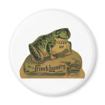 Frog French Laundry Soap magnets