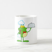 Frog Frogs Amphibian Funny Chef Cartoon Animal Mug