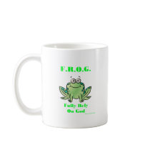 FROG (Fully Rely on God) Mugs
