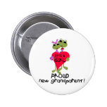 Frog Grandparent of Baby Girl Pinback Button