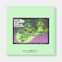 Frog Homicide Police Cartoon Novelty Magnet